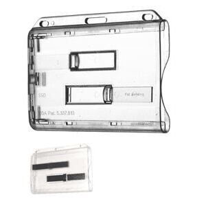 Ausweiskartenhalter 2 Schieber transp./schwarz 301.0055.0x