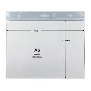 Ausweishülle A6 Quer, transparent