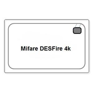 Kreditkarte MIFARE DesFire EV2 4k, 70pF, weiss, unbedruckt