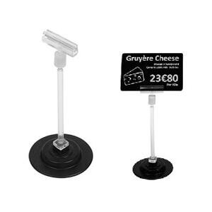 Preisschild Standfuss magnetisch, schwarz (25 Stück)