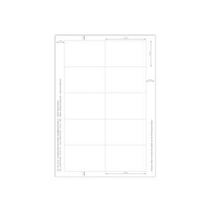 Papiereinlage ISO, 86 x 54 mm, 120 Stück (E113)