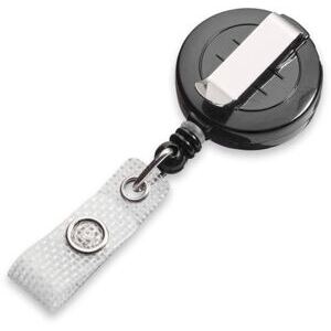 Jojo rund 32 mm, schwarz, mit "LongLifeCord", Textillasche