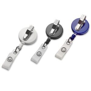 JoJo rund 32 mm, Kroko-Clip drehbar, Textillasche - 4 Farben