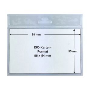 Ausweishülle ISO, Querformat 86 x54 mm, transparent