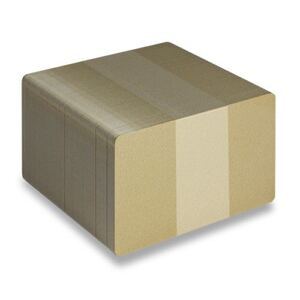 Plastikkarte 0.76 mm, gold-metallic