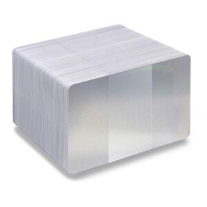 Plastikkarte 0.76 mm, silber-metallic