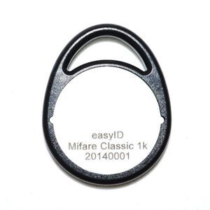 Schlüsselanhänger/Keyring MIFARE Classic 1k, schwarz/weiss