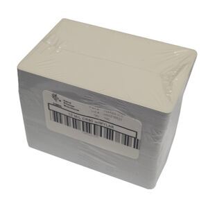 Plastikkarte Selbstklebend 0.3 mm, weiss, mit Deckblatt