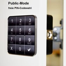 furniLOCK-PIN "Public-Mode" - freie PIN-Codewahl