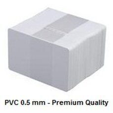 Plastikkarte 0.5 mm, weiss, "Premium"