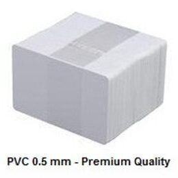 Plastikkarte 0.5 mm, weiss, "Premium"