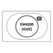 Kreditkarte ISO, EM4200 (4102), unbedruckt
