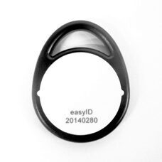 Schlüsselanhänger EASY, EM4102, schwarz