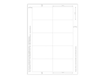 Papiereinlage ISO, 86 x 54 mm, 120 Stück (E113)