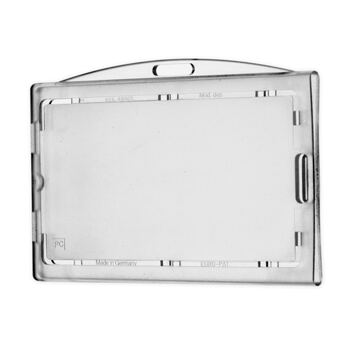 Sicherheitskartenhalter Quer, wiederverschliessbar