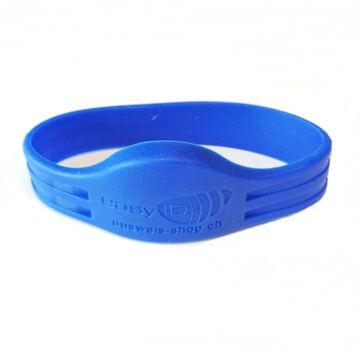 Silikonarmband EM4200 (4102), blau 195 mm