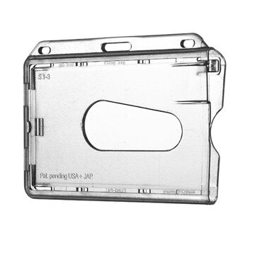 Ausweiskartenhalter "Typ 1", transparent (frosted)