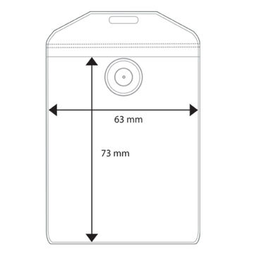 Ausweishülle CR-80, inkl. 1x Saugnapf, für Windschutzscheibe