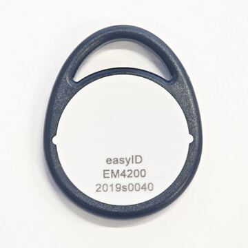 Schlüsselanhänger/Keyring EM4200, schwarz/weiss