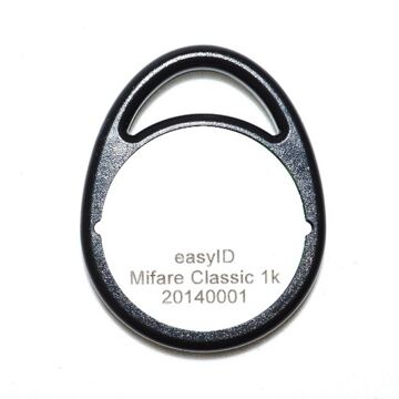Schlüsselanhänger/Keyring MIFARE Classic 1k, schwarz/weiss