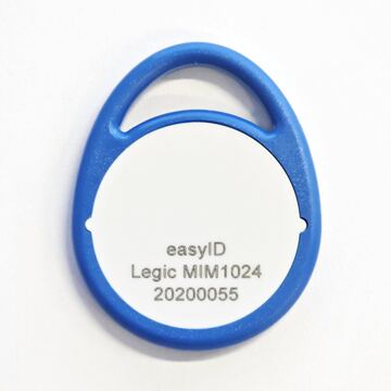 Schlüsselanhänger/Keyring LEGIC Prime MIM1024, blau/weiss