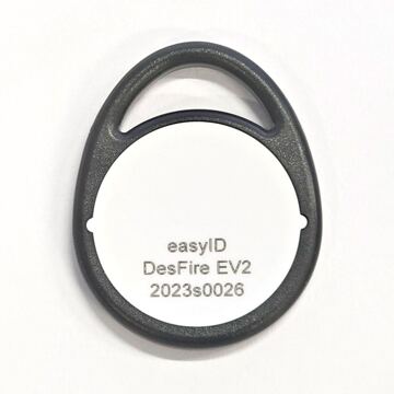 Schlüsselanhänger/Keyring MIFARE DesFire EV3, schwarz