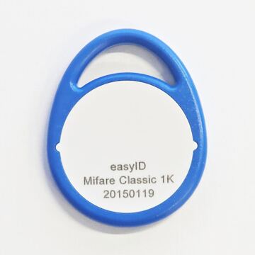 Schlüsselanhänger/Keyring MIFARE Classic 1k, blau/weiss
