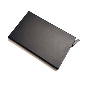 Kreditkarten RFID-Blocker Schutzetui, Aluminium, schwarz