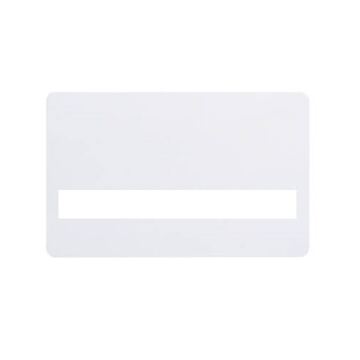 Plastikkarte 0.76 mm, weiss  - mit Unterschriftenfeld