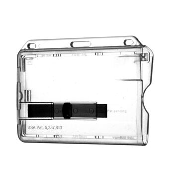 Ausweiskartenhalter mit Schieber schwarz